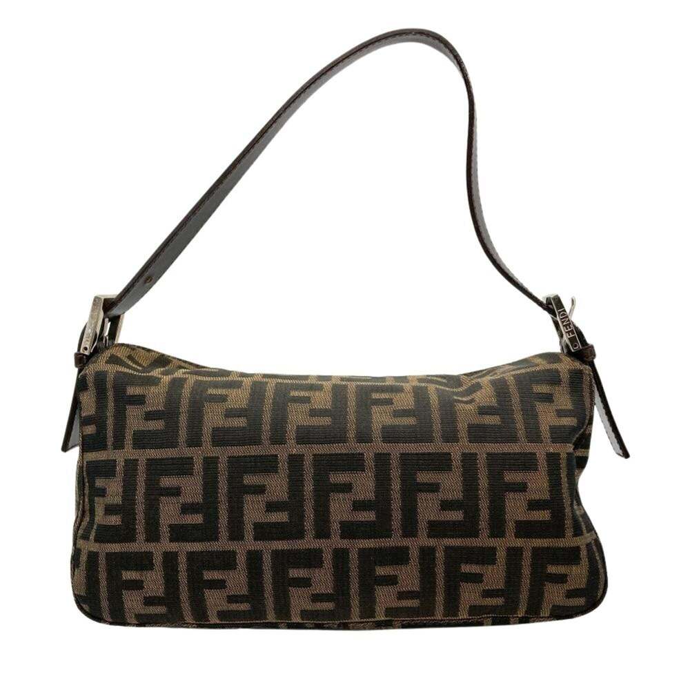 Fendi Zucca Mamma Bucket Shoulder Bag, Canvas, 2321-26725-009, Brown, Silver ... - Picture 2 of 9